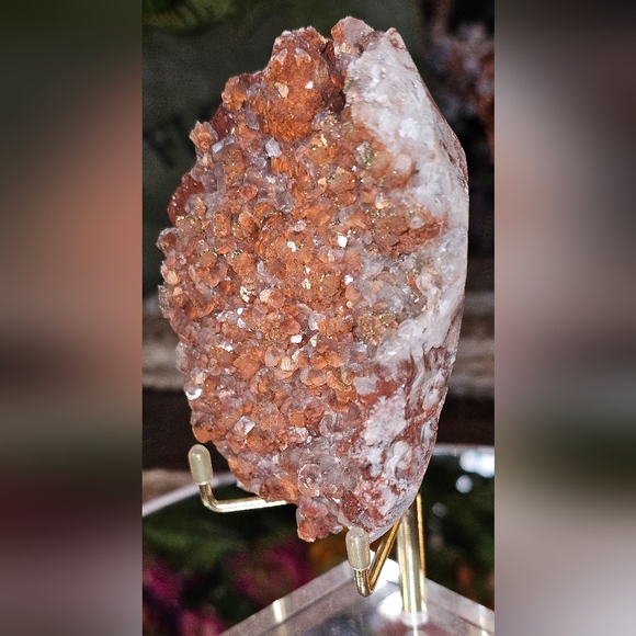 Diamond Red Calcite Specimen 3.8" X 3.0" - Picture 11 of 15